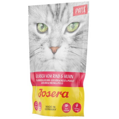 Josera Pasztet Gulasz z kurczakiem i wołowiną saszetka 85g - All4Animals