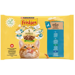 Friskies Mix Rybny w sosie saszetki 4x85g - All4Animals