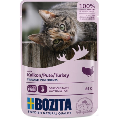 Bozita Cat Indyk w sosie saszetka 85g - All4Animals