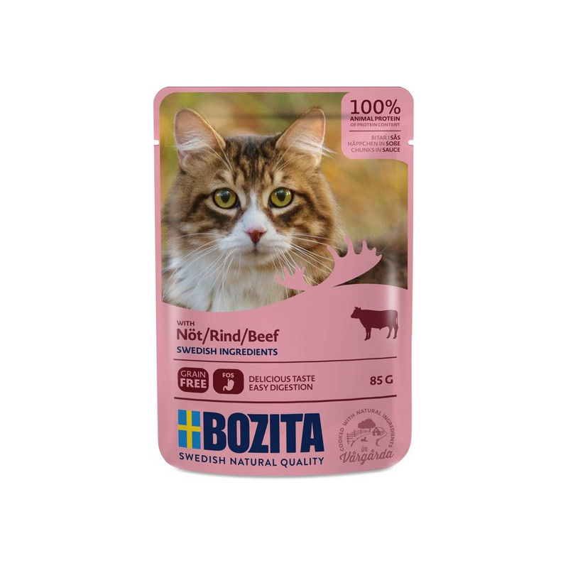 Bozita Cat Wołowina w sosie saszetka 85g - All4Animals