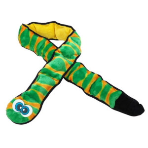 Outward Hound Invincibles Snake orange/green 12 piszczałek [32005] - All4Animals