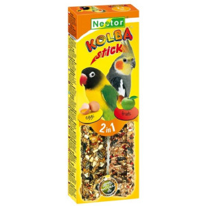 Nestor Kolba 2w1 Papuga średnia jajko i owoce 2szt - All4Animals