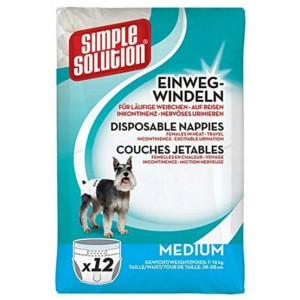 Simple Solution Pieluchy jednorazowe dla suczek M 12szt. - All4Animals