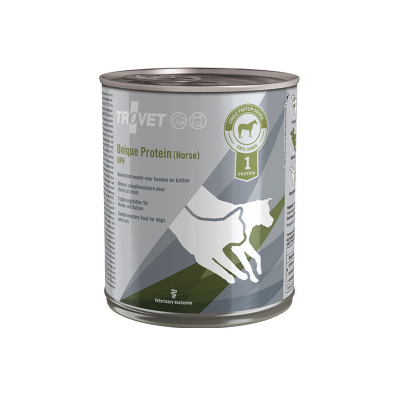 Trovet Unique Protein UPH Konina dla psa i kota puszka 800g - All4Animals