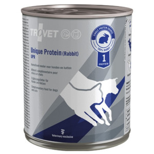 Trovet Unique Protein UPR Królik dla psa i kota puszka 800g - All4Animals