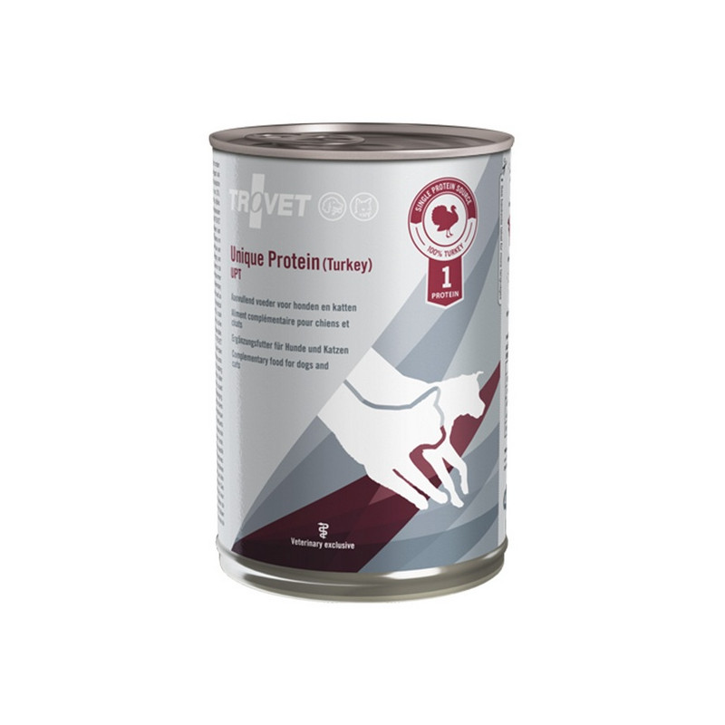 Trovet Unique Protein UPT Indyk dla psa i kota puszka 400g - All4Animals