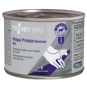 Trovet Unique Protein UPV Dziczyzna dla psa i kota puszka 200g - All4Animals