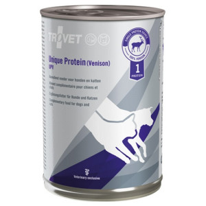 Trovet Unique Protein UPV Dziczyzna dla psa i kota puszka 400g - All4Animals