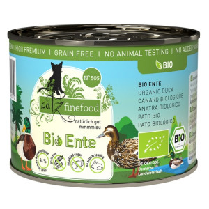 Catz Finefood Bio N.505 Kaczka puszka 200g - All4Animals