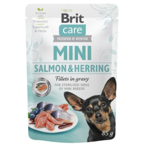 Brit Care Dog Mini Salmon & Herring Sterilised saszetka 85g - All4Animals