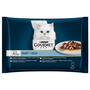 Gourmet Perle Duet Rybny saszetki 4x85g - All4Animals