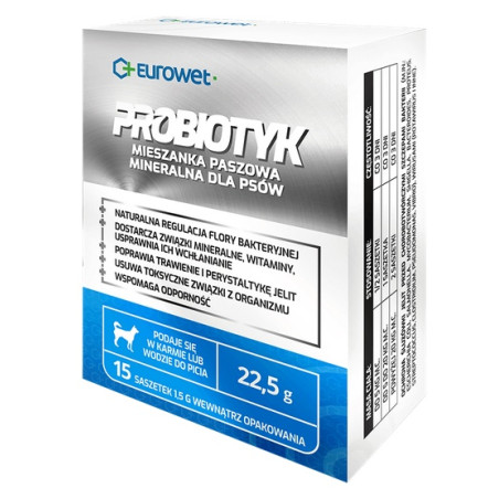 Eurowet Probiotyk dla psów - saszetka 1,5g - All4Animals