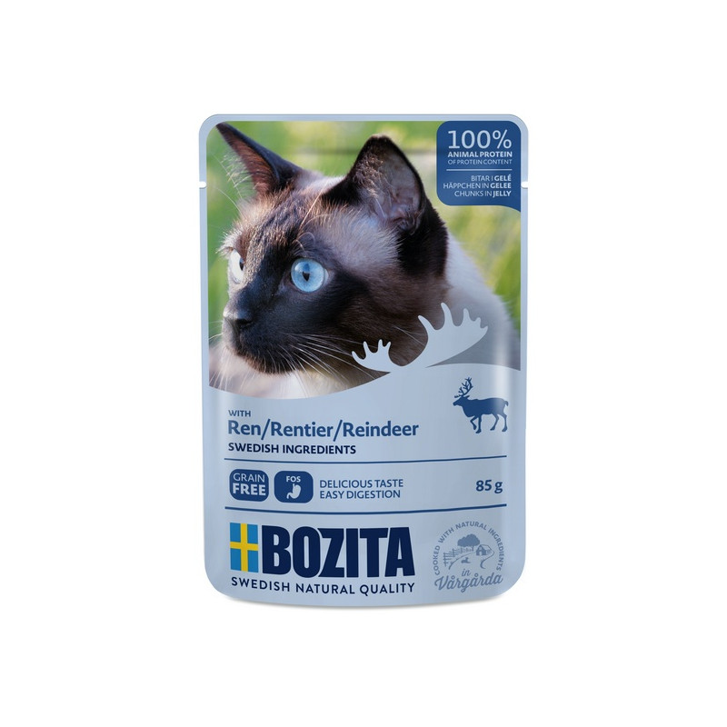 Bozita Cat Renifer w galaretce saszetka 85g - All4Animals