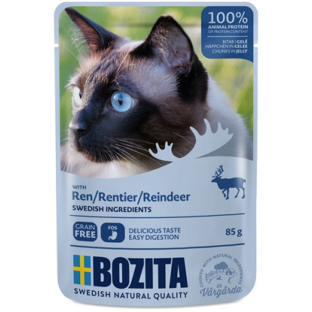 Bozita Cat Renifer w galaretce saszetka 85g - All4Animals