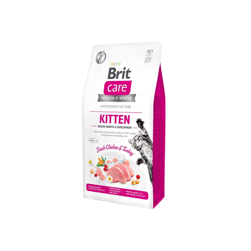 Brit Care Cat Grain Free Kitten Healthy Growth & Development 400g - All4Animals Brit Care Cat Grain Free Kitten Healthy Growth & Development 400g - All4Animals