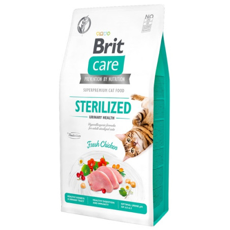 Brit Care Cat Grain Free Sterilized Urinary Health 2kg - All4Animals