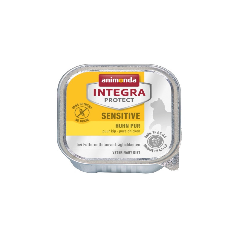 Animonda Integra Protect Sensitive dla kota - z kurczakiem tacka 100g - All4Animals
