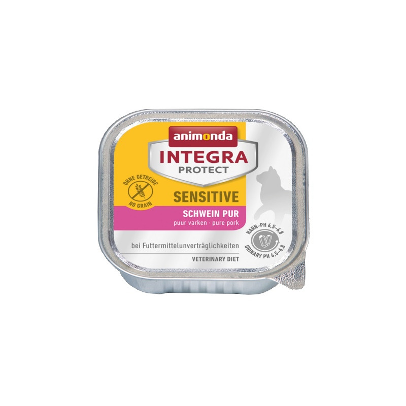 Animonda Integra Protect Sensitive dla kota - z wieprzowiną tacka 100g - All4Animals