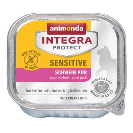 Animonda Integra Protect Sensitive dla kota - z wieprzowiną tacka 100g - All4Animals