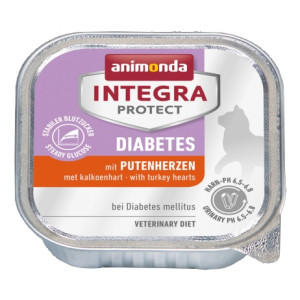 Animonda Integra Protect Diabetes dla kota - z sercami indyka tacka 100g - All4Animals