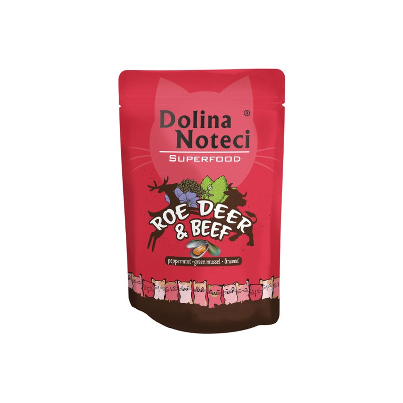 Dolina Noteci Superfood Kot Sarna i wołowina saszetka 85g - All4Animals