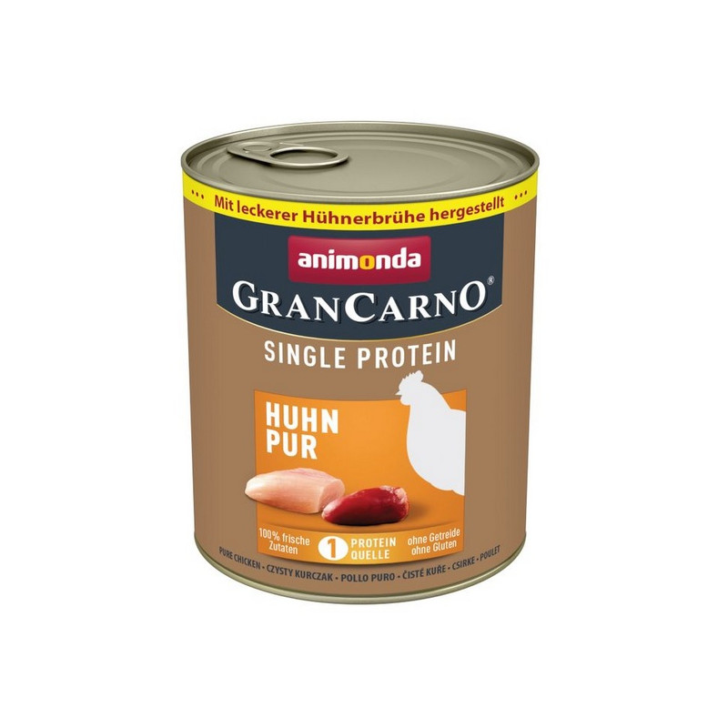 Animonda GranCarno Single Protein Kurczak puszka 800g - All4Animals