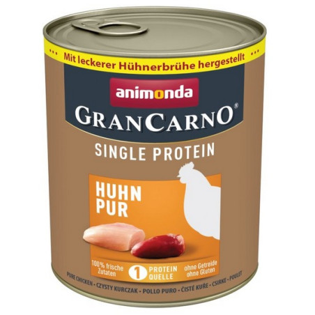Animonda GranCarno Single Protein Kurczak puszka 800g - All4Animals