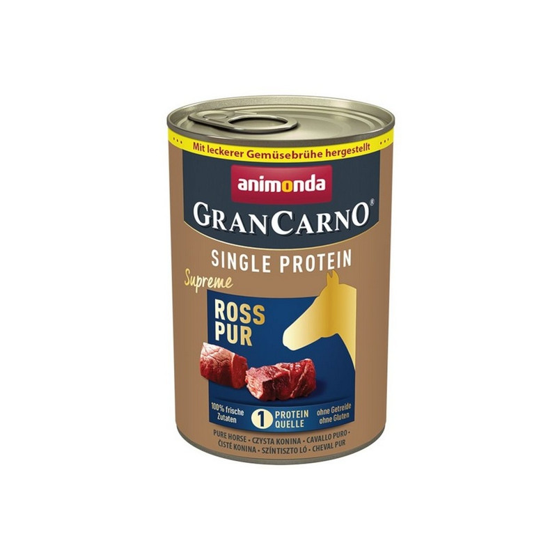 Animonda GranCarno Single Protein Konina puszka 400g - All4Animals