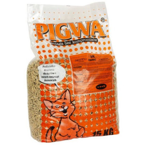 Pigwa drzewna - podściółka dla kotów i gryzoni - żwirek drewniany 15kg - All4Animals