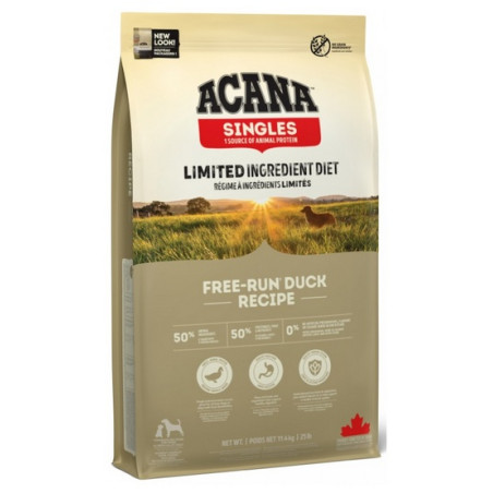 Acana Singles Free-Run Duck 11,4kg - All4Animals