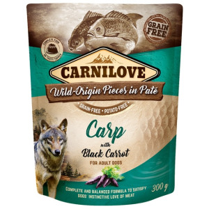 Carnilove Dog Carp & Black Carrot - karp i czarna marchew saszetka 300g - All4Animals