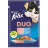Felix Fantastic Duo sardynka/łosoś galaretka saszetka 85g - All4Animals