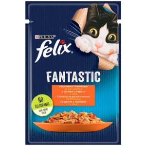 Felix Fantastic Kurczak z pomidorem w galaretce saszetka 85g - All4Animals