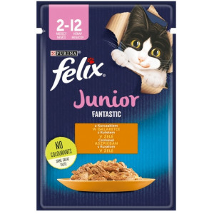 Felix Fantastic Junior Kurczak w galaretce saszetka 85g - All4Animals