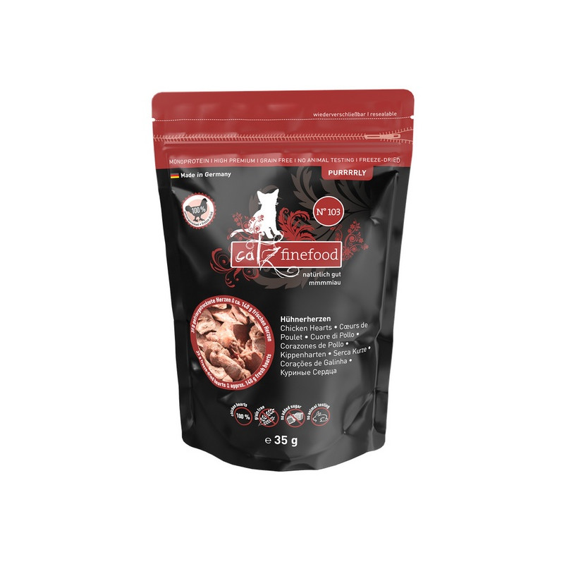Catz Finefood Purrrrly N.103 Serca kurczaka 35g - All4Animals