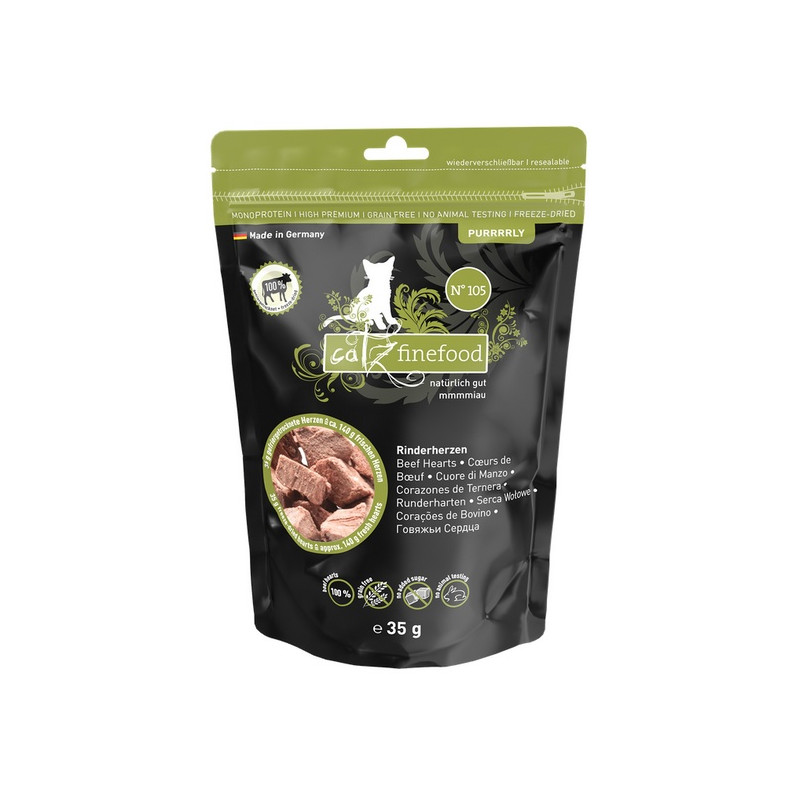 Catz Finefood Purrrrly N.105 Serca wołowe 35g - All4Animals