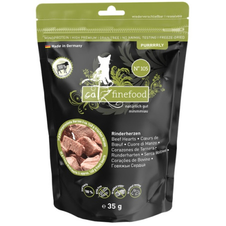 Catz Finefood Purrrrly N.105 Serca wołowe 35g - All4Animals