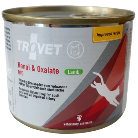Trovet RID Renal & Oxalate dla kota jagnięcina puszka 200g - All4Animals
