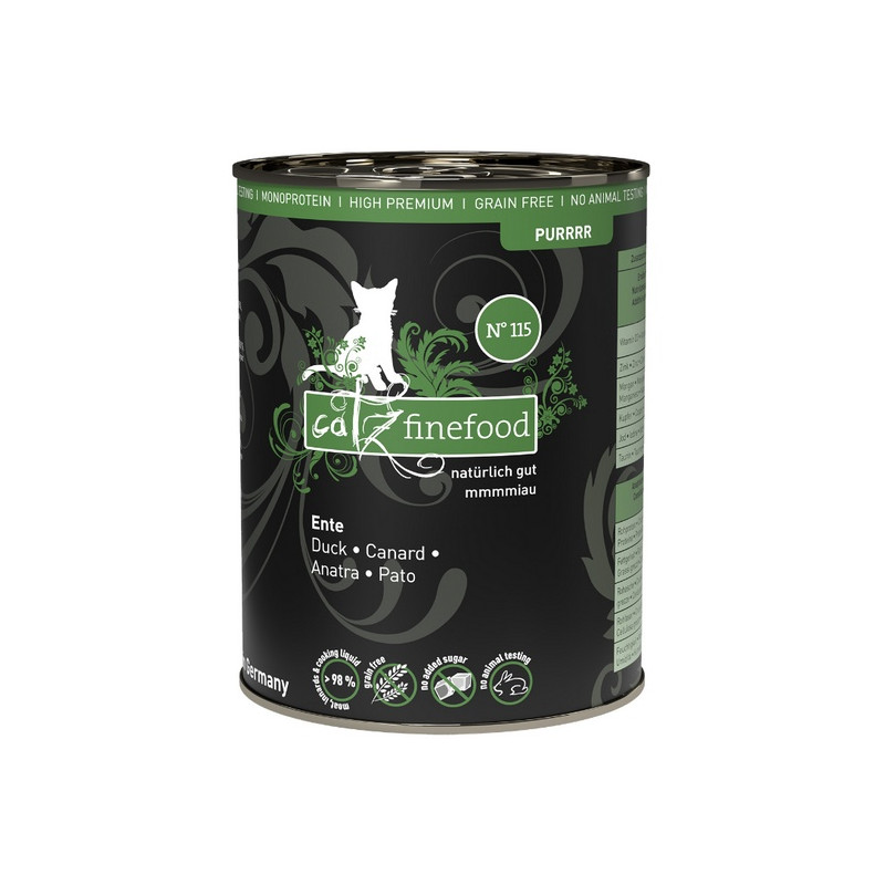 Catz Finefood Purrrr N.115 Kaczka puszka 400g - All4Animals