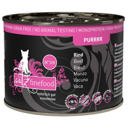 Catz Finefood Purrrr N.119 Wołowina puszka 200g - All4Animals