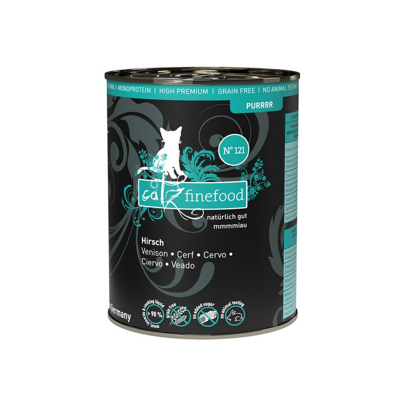 Catz Finefood Purrrr N.121 Jeleń puszka 400g - All4Animals