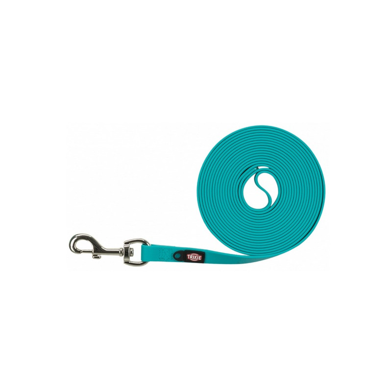 Trixie Easy Life Smycz do tropienia M-XL 5m/17mm taśma błękit oceaniczny - All4Animals