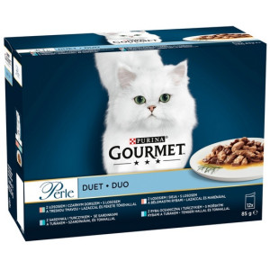 Gourmet Perle Duet Rybny saszetki 12x85g - All4Animals