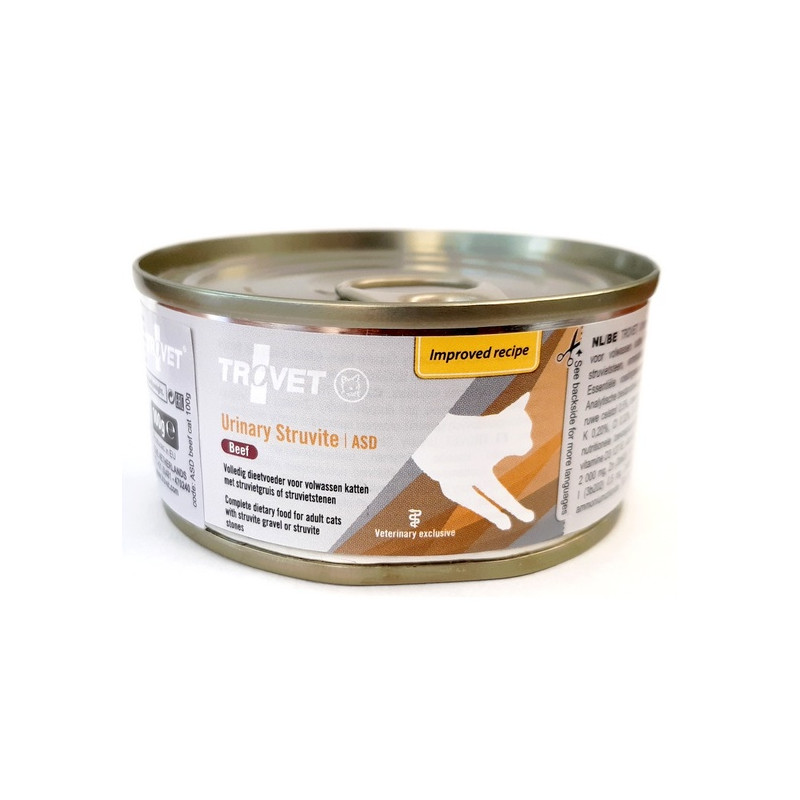Trovet ASD Urinary Struvite dla kota wołowina puszka 100g - All4Animals