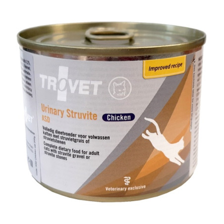 Trovet ASD Urinary Struvite dla kota kurczak puszka 200g - All4Animals