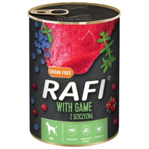Rafi Pies Dziczyzna puszka 400g - All4Animals