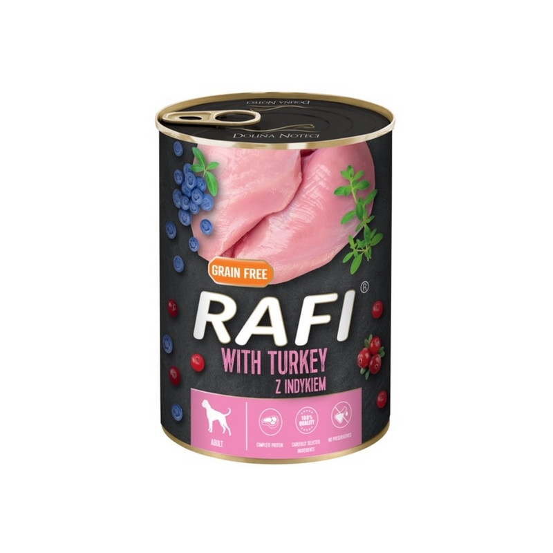 Rafi Pies Indyk puszka 400g - All4Animals