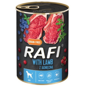 Rafi Pies Jagnięcina puszka 400g - All4Animals