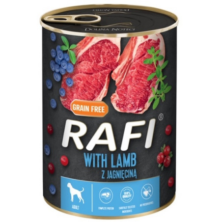 Rafi Pies Jagnięcina puszka 400g - All4Animals