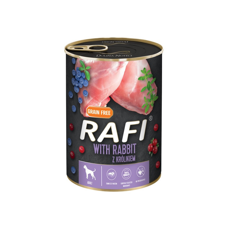 Rafi Pies Królik puszka 400g - All4Animals